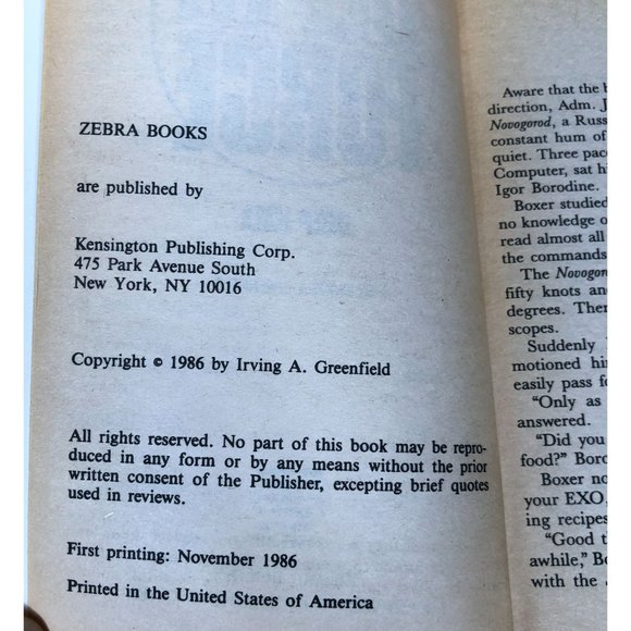 Deep Kill Depth Force 1986 Irving A Greenfield Submarine Warfare - Picture 5 of 5